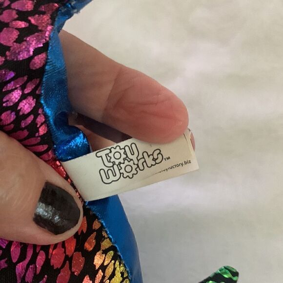 Shiny Sea Creatures Manta Ray Dolphin Stuffed Toys - Picture 9 of 12